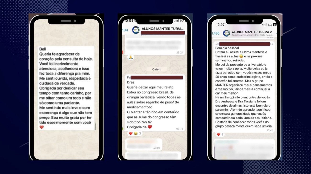 Mais depoimentos de alunas do MANTER