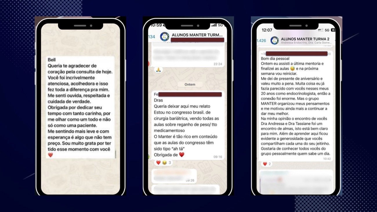 Mais depoimentos de alunas do MANTER